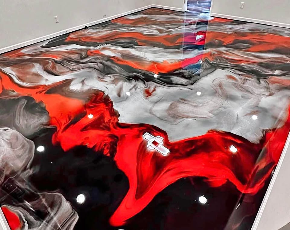 Molten Red Marble